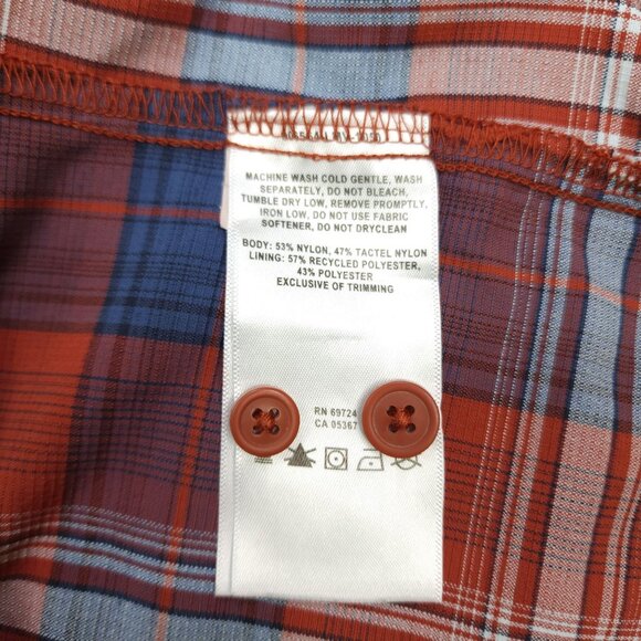 Columbia Mens Long Sleeve Plaid Shirt L/G Back Vented Sun Protection Lightweight - Picture 7 of 13